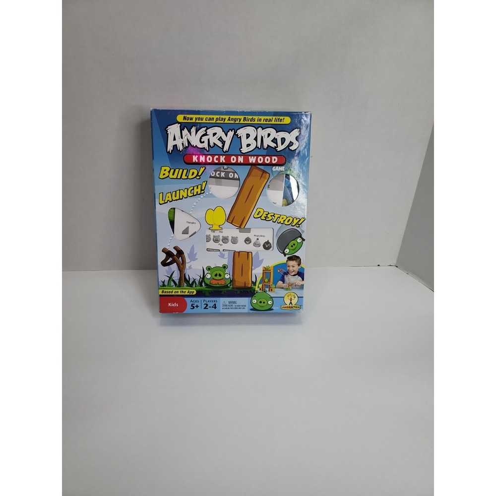 Angry Birds Knock On Wood Board Game Mattel 2010 - 100% Complete - Picture 2 of 8
